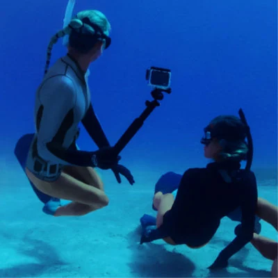 Guests using a GoPro underwater